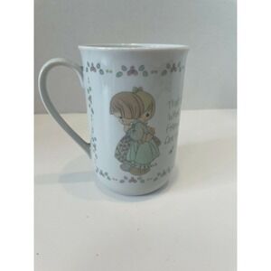 Precious Moments 1989 Samuel J. Butcher "That's What Friends Are For" cup